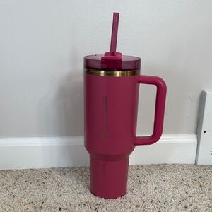 Stanley Starbucks Pink Tumbler with Straw